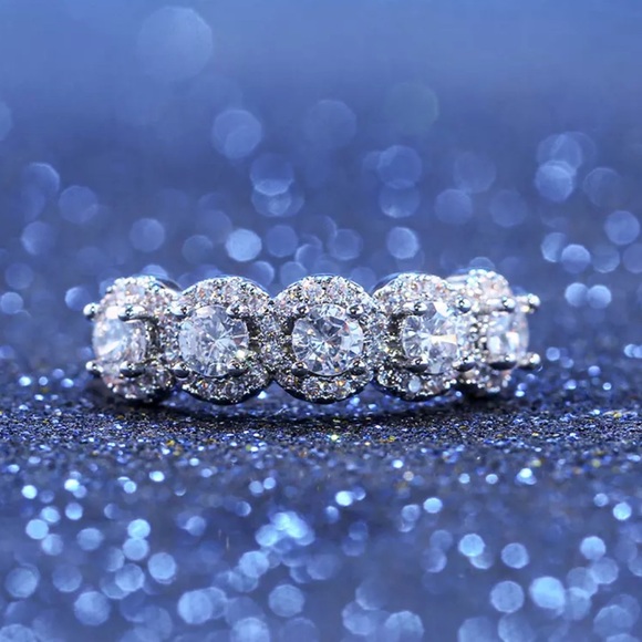 New Eternity Band 925 Sterling Silver Ring - Picture 5 of 6